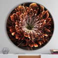 thumbnail image 2 of Designart Horloge Murale Moderne 'fleur Fractale Brune', 2 of 6