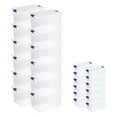 thumbnail image 1 of Sterilite 66 Qt Latch Lid Tote, 6 Pack, and 15 Qt Latch Lid Tote, 6 Pack, 1 of 8