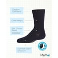 thumbnail image 3 of MeMoi Boys' Clocking Argyle Cotton Blend Dress Socks - Boys - Male, 9-11, Navy, 3 of 12