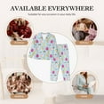 thumbnail image 7 of Kdxio Happy Easter Women's Pajama Sets Long Sleeve Button Down Sleepwear Nightwear Soft Pjs Lounge Sets-Small, 7 of 7