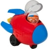 Blippi Rocket Ship - Mini Vehicle with Freewheeling Features Including 2” Classic Character Toy Figure - Imaginative Play for Toddlers, Young Children, Preschoolers
