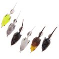 thumbnail image 4 of Cebo para ratones Rana Top-Wasser Señuelos para Señuelo de pesca artificial con anzuelos dobles Cod Perch Snakehead Negro, 4 of 9