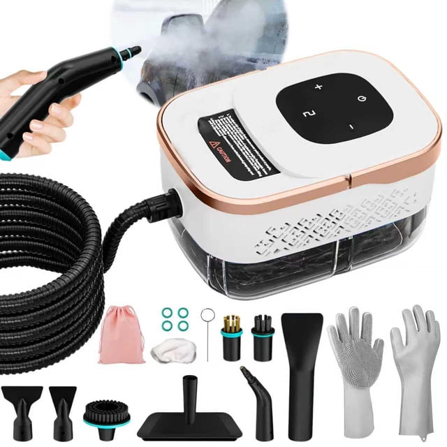 Limpiador a vapor Bestbuy8 1500W, tanque de 1250 ml, 11 accesorios
