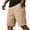 14#Khaki, variant on Men's Corduroy Shorts Summer Drawstring Elastic Waist Shorts with Pockets Wide Leg Knee Length Beach Sweat Shorts Navy XL