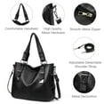 thumbnail image 2 of KALUNMA Genuine Leather Hobo Bags for Women Soft Purses and Handbag Ladies Casual Shoulder Bag, 2 of 6