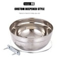 thumbnail image 5 of Djunllk Dog Bowls - Stainless Steel Bowls Cage Hanging Fixed, Dishwasher Safe, Lightweight Dog Food Bowl for Feeding Small Medium Large Dogs Cats Puppies, Natural, 5 of 9