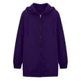 thumbnail image 4 of FNFYFH Plus Size Zipper Hoodies for Women Drawstring Long Sleeve Workout Hooded 2025 Fleece Sports Coats with Pockets Loose Fit Causal Athletic Hoodie S-5XL Clearance Deals Today, 4 of 8
