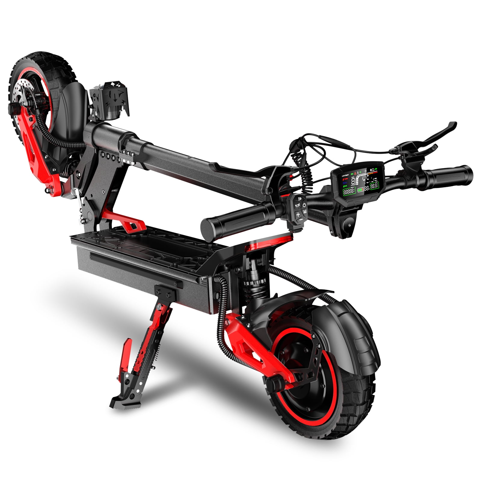 FREEBOY J15-max Off-road Electric Scooter,11 inch Pneumatic Tires,Easy Folding Design,Automatic Lighting System 1600W Brushless Motor,Real-Time LCD Display