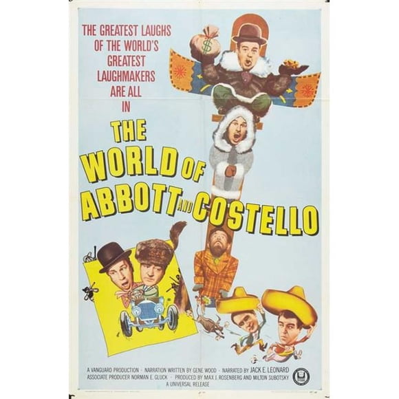 Posterazzi MOVAB78504 The World of Abbott & Costello Movie Poster - 27 x 40 in.