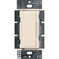 thumbnail image 1 of Interruptor de intensidad Lutron Maestro LED+ de 150 W, unipolar, color almendra, 1 of 8