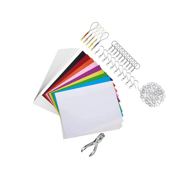 serony Draps Thermorétractables DIY Imprimables pour Enfants et Adultes, Rétractables, Translucides, Faits à la Main avec Accessoires 20x29cm