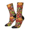 thumbnail image 1 of Fotbe Hippie Peace Love Calcetas Largas con Estampado para Hombre y Mujer – Calcetas de Compresión Transpirables y Elásticas, Viajar y Uso Diario Talla 5-11, 1 of 6