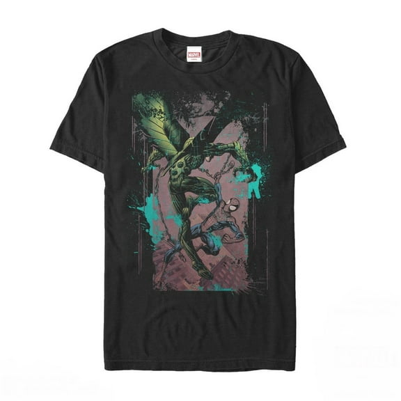 Men's Marvel Spider-Man vs. The Vulture Graphic Tee Black 5X Large