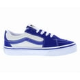 thumbnail image 2 of Vans Sk8 Low Suede PS Boys Shoes Size 3, Color: Blue/Marshmallow, 2 of 5