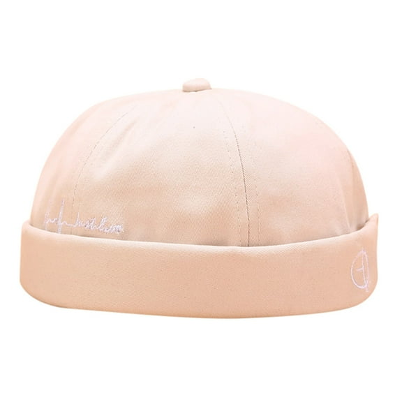 ZHENHONG Beanie for Women and Men Men Women Hat Cap Casual Docker Sailor Mechanic Brimless Solid Color Hat Skull Caps