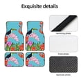 thumbnail image 6 of Salouo Tropical Jungle Flamingo for 4-Piece Floor Mats, Custom Fit Car Mats All-Weather Car Foot Mats Automotive Floor Mats for Cars, Trucks, SUVs, Vehicle Floor Liner, 6 of 7