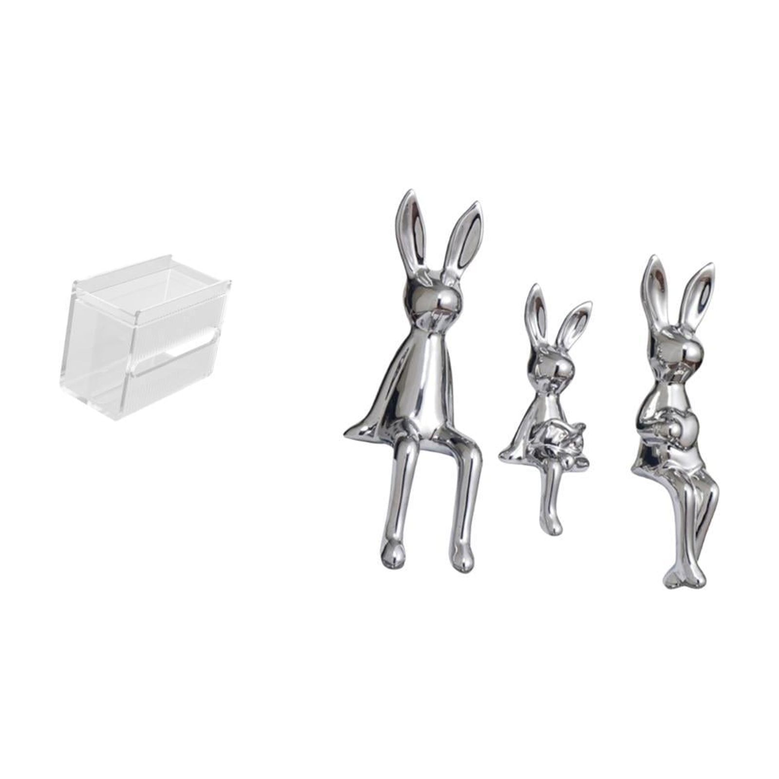 Fiocias Tissue Case Wall Mounted Toilet Paper Storage Box Acrylic Toilet Tissue Towel Holder Figurine Sculpture Sitting Statue Ornament Stable Acrylic Suitabl