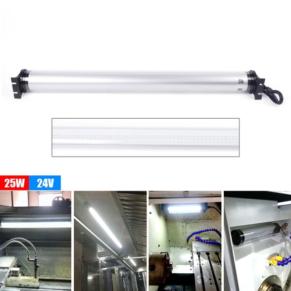 IP65 Waterproof Industrial LED Work Light - 25W 2500lm 6000-6500K White Light, 120° Beam Angle - Wall Mount for CNC Machining Centers/Engraving Milling Machines