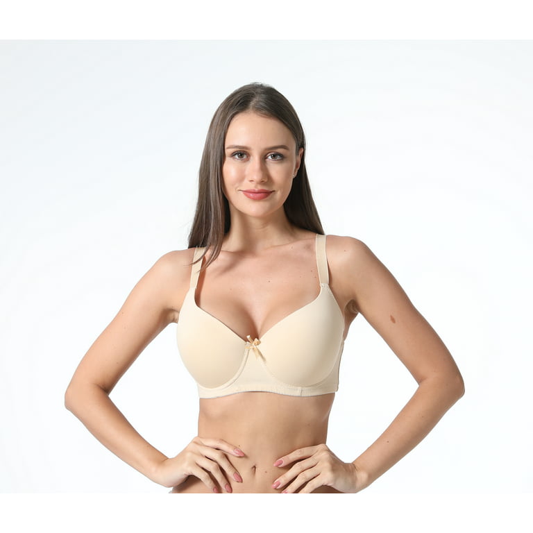 Women Bras 6 Pack of T-shirt Bra B Cup C Cup D Cup DD Cup DDD Cup 36D (8226)