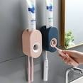 thumbnail image 3 of Wall Mounted Toothpaste Squeezer Self-adhesion PP Multifunctional Automatic Toothpaste Holder for Family Shower Bathroom, 3 of 8
