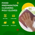thumbnail image 7 of Green Direct Disposable Food Preparation Poly Gloves 2 Box of 500, Size Large,Clear, 7 of 7