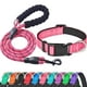 thumbnail image 1 of Set de collar y correa para perros Ladoogo, neopreno reflectante, color rosa, 1 of 6