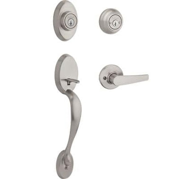 Chelsea Handleset with Delta Lever - Deadbolt Keyed Both Sides - Featuring SmartKey