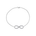 thumbnail image 2 of Designer Inspired Triple AAAQuality CZ Infinity Bracelet in 925 Sterling Silver Half a Carat CZ, 2 of 2