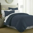 thumbnail image 1 of Blue Duvet Cover King/CalKing Size Set, 3 Pcs Soft Comfy Duvet Not Quilted Set (1 Bedding Duvet Cover, 2 Pillowcases) with Zipper Closure, 1 of 6