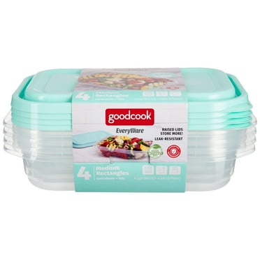 GoodCook EveryWare 4-cup Medium Rectangle, Set of 4 Mint