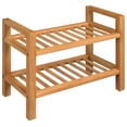 thumbnail image 2 of vidaXL Shoe Rack Shoe Storage Organizer Shoe Shelf for Closet Solid Oak Wood, 2 of 43