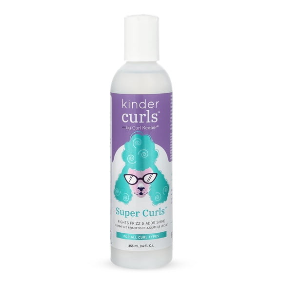 Curl Keeper Kinder Curls Super Curls Styler | 12oz/355ml | Crema para peinar para niños | Combate el frizz y aporta brillo | A base de agua | Humedad efectiva