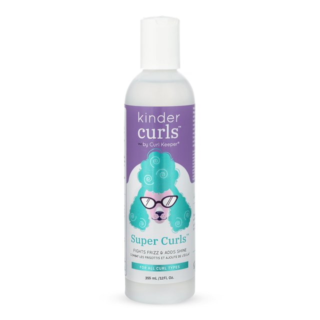 Curl Keeper Kinder Curls Super Curls Styler | 12oz/355ml | Crema para peinar para niños | Combate el frizz y aporta brillo | A base de agua | Humedad efectiva