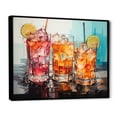 thumbnail image 2 of Designart "Cocktails Glass Representation Colorfuled II" Food & Beverage Floater Framed Wall Decor, 2 of 7