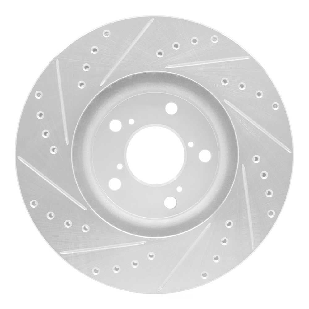 Dynamic Friction Company 631-59051R DFC Brake Rotor - Drilled And Slotted - Silver