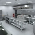 thumbnail image 4 of AmGood 30 in. x 96 in. Stainless Steel Table with Two Undershelves | Metal Utility Kitchen Prep Work Table | NSF, 4 of 9