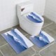 thumbnail image 1 of ABPHQTO nubes de mar Juego de alfombras de baño de 3 piezas Alfombra de baño Alfombra de contorno y tapa de inodoro ABPHQTO  Cont-CHAPPLE-15811, 1 of 2