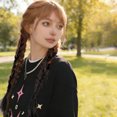 thumbnail image 3 of Ygdeyg Colorful Straight Long Clip-In Hair Extensions, Party Highlights Hairpiece For Kids & Girls, For Festivals, Parties & Hairstyle Decoration, 3 of 4