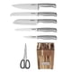 thumbnail image 3 of Juego de cuchillos Cuisinart C77SS-7P de acero inoxidable con bloque de acacia, 3 of 5