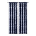 thumbnail image 4 of Simple Elegance by Ben&Jonah Floral Bliss Rod Pocket Window Curtain Panel - 52"W x 84"L - Navy, 4 of 5