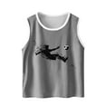 thumbnail image 2 of BLTIBY 2025 Girls Boys Tank Top Summer Sleeveless Funny T Shirt for Teen Infant Toddler Printed Round Neck Fashion Casual Tee Blouse Gray 6-7 Years, 2 of 6