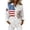 A17 White, variant on FASHOFT 250 Anniversary USA Shirt for Women Patriotic Long Sleeve Button Down Shirts 4th of July T-Shirts Red L