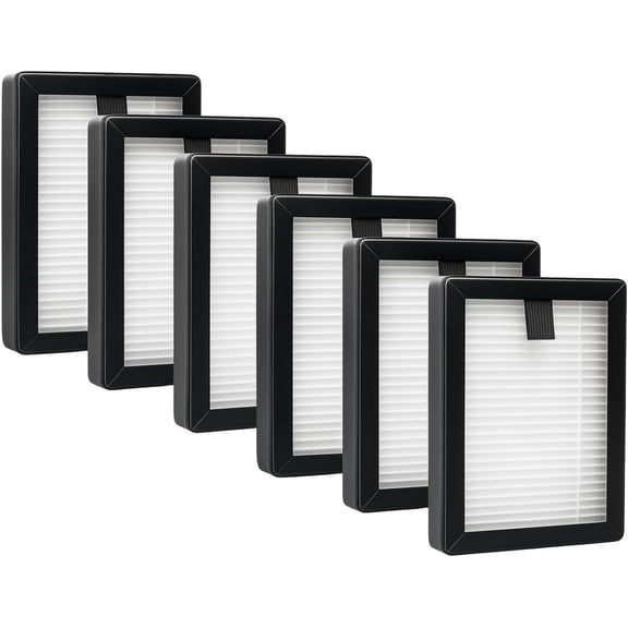 Nispira 3-in-1 True HEPA Filter Replacement Compatible with KOIOS and MOOKA Air Cleaner Air Purifier Model PM1220. A set of 6 Filters