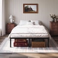 thumbnail image 4 of Einfach Full Bed Frame with Ample Under-Bed Storage Space, Heavy Duty, No Box Spring Needed, Black, 4 of 10