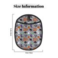 thumbnail image 3 of Pofeuu Happy Halloween Print Silicone Pot Mat Mitten With Hanging Loop Heat Resistant Oven Mitts Non-Slip Bbq Baking Smoking Potholders, 3 of 7