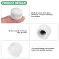 thumbnail image 2 of 25-Pack Threaded Cap Nuts, M5x11mm Screw Caps for Light Fixture, Female Knurled Knob Nut for Ceiling Light Cover Replacement [Matt White], 2 of 7