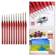 thumbnail image 7 of Pcs Paint Brushes Set, Professional Miniature Fine Detailing Paintbrushes Art Supplies for Acrylic Aquarelle Oil Painting 11 Brushes Set Red, 7 of 7