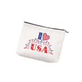 thumbnail image 1 of Jumpingount Bolsa de cosméticos de lino, estuche de maquillaje impermeable con cierre de cremallera, caja de almacenamiento de lavado, organizador de viaje, Envolturas para manijas de equipaje Tipo F Jumpingount AP012403-06B, 1 of 6