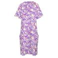 thumbnail image 4 of Vestido de noche con bolsillo para mujer, ropa elegante, color morado, pared para los ojos., 4 of 6