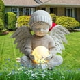 thumbnail image 4 of DefiDgd Small Angel Garden Stake Decor,2D Flat Acrylic Angel Yard Sign,Indoor Outdoor Garden Patio Yard Lawn Pot Plants Landscaping Decor(B), 4 of 8